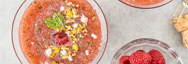 Chilled Watermelon Rose Soup with goat cheese pistachios 173 Watermelon Recipes Happy National Watermelon Day!  These watermelon recipes will have you enjoying this sweet and healthy fruit in no time!