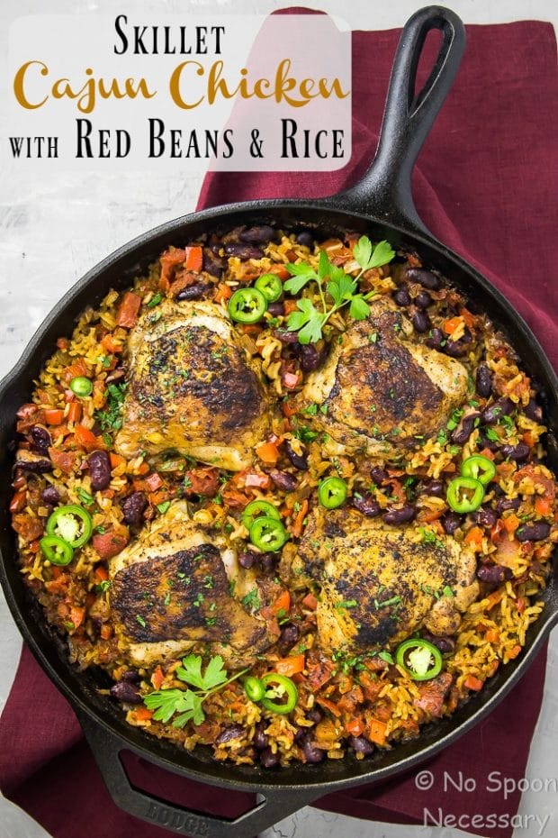 Skillet Cajun Chicken with Red Beans & Rice