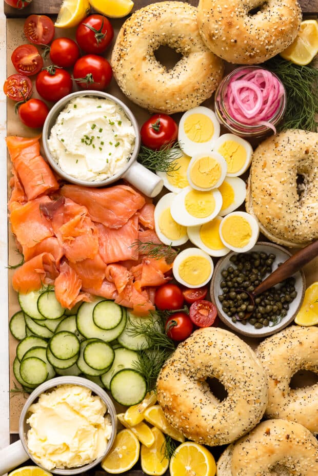 Build Your Own Bagel and Lox Breakfast