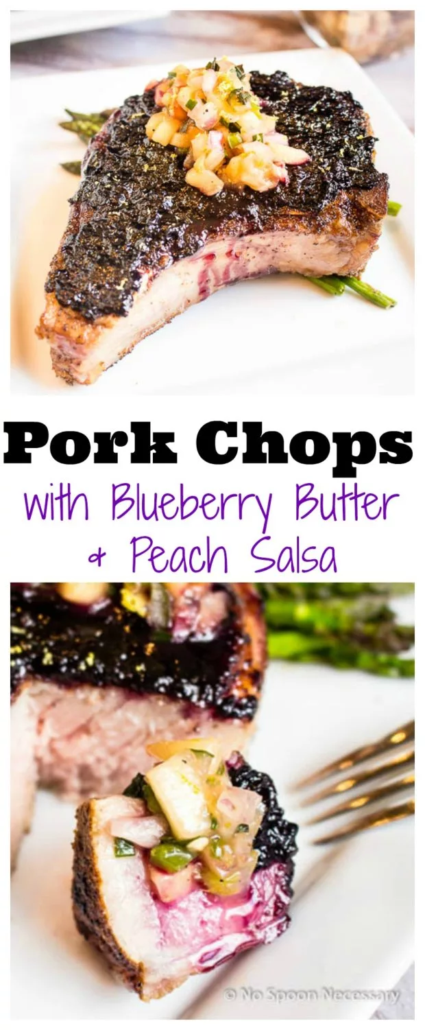 Pork Chops with Blueberry Butter