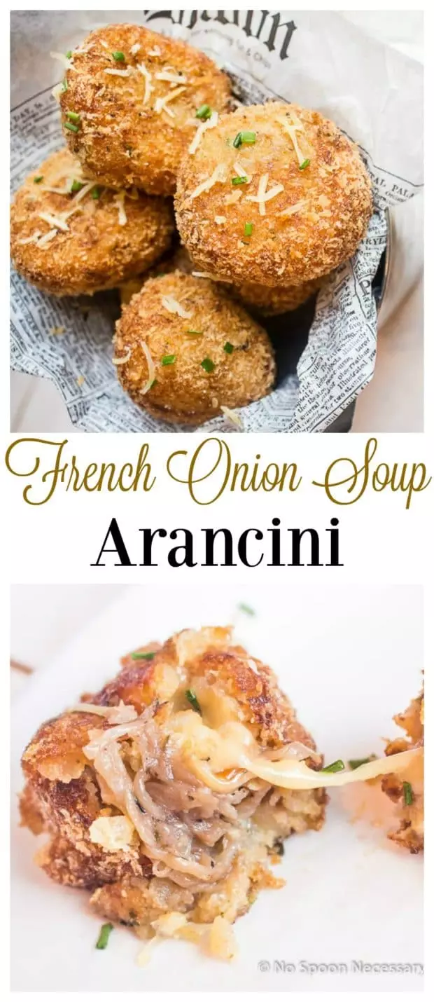 French Onion Soup Arancini long pin