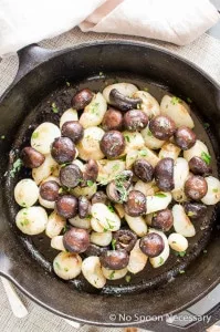 Roasted Mushrooms & Onions with wine butter sauce-35