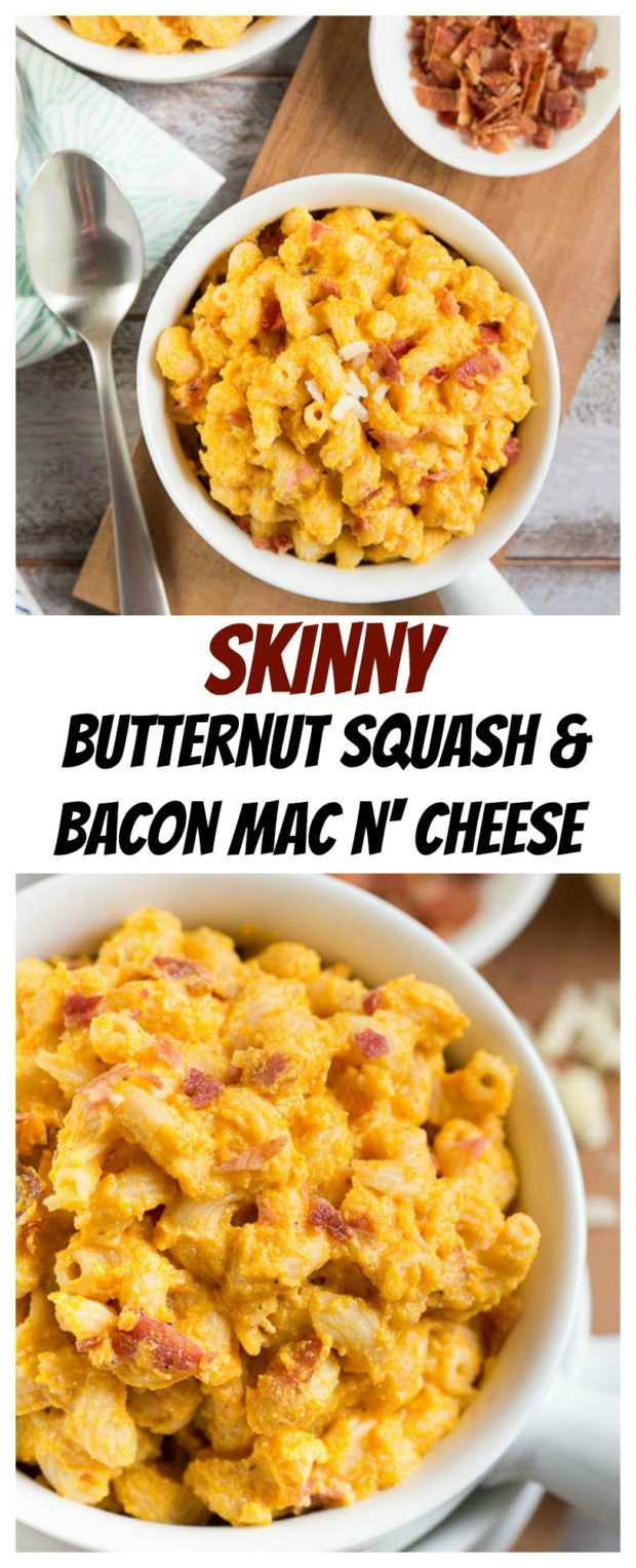 Butternut Squash & Bacon Mac n' Cheese long pin