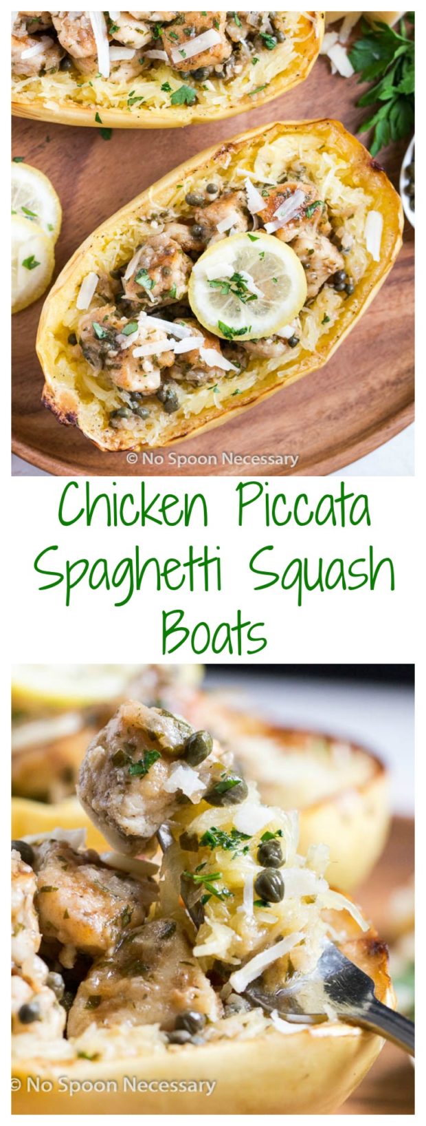 Chicken Piccata Spaghetti Squash Boats 2