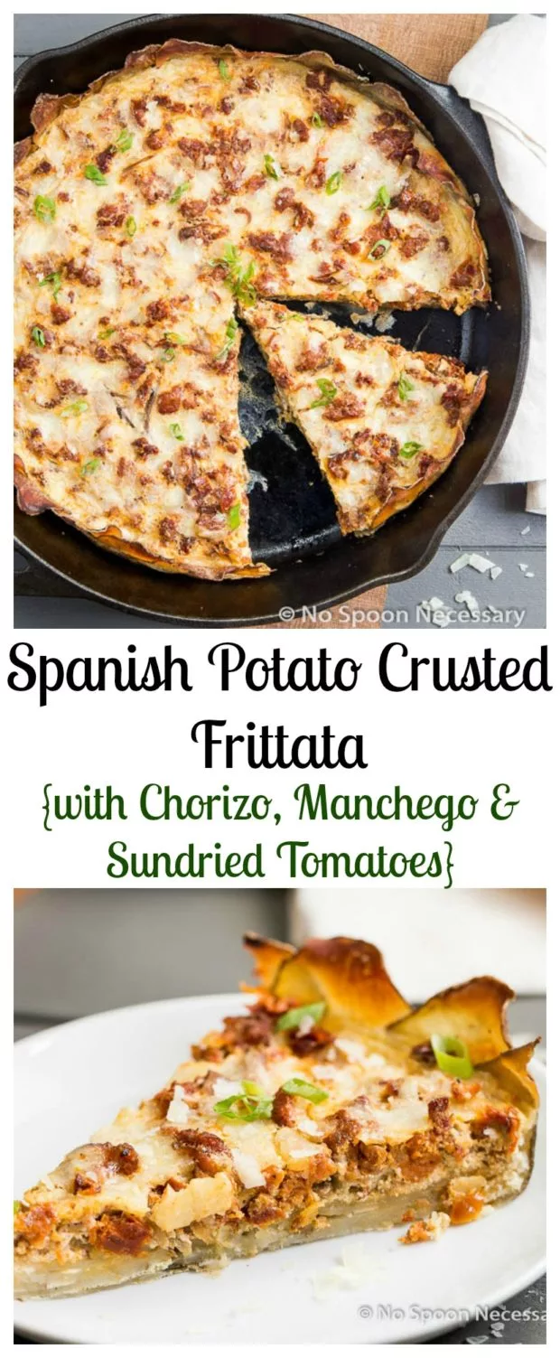 Spanish Potato Crusted Frittata