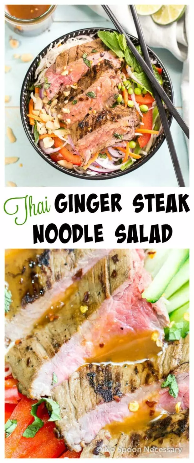 Thai Steak Noodle Salad Long Pin
