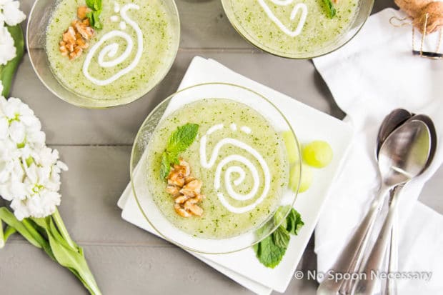 Chilled Honeydew & Champagne Soup