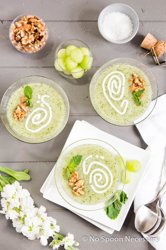 Chilled Honeydew & Champagne Soup