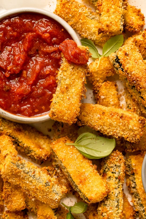Courgette Fries (Baked Zucchini Sticks!)