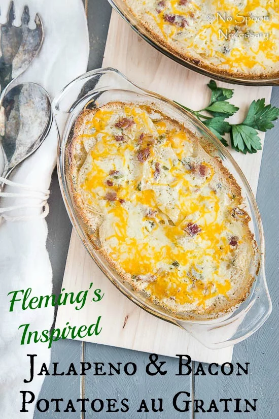 Fleming's Inspired jalapeño and bacon potatoes au gratin