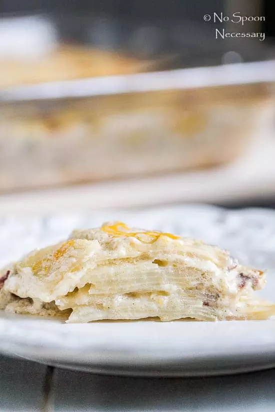 easy layered potatoes with cheese