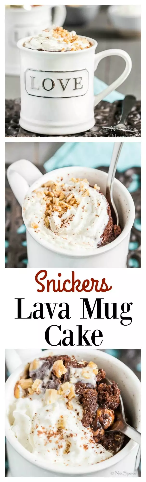 Snickers Lava Mug Cake