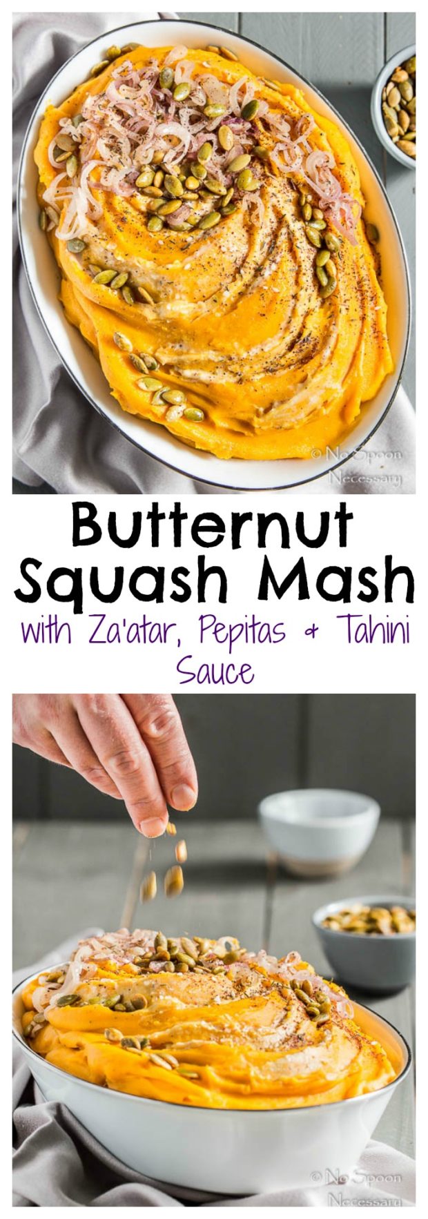 Butternut Squash Mash with Za'atar, Pepitas, Shallots & Tahini Sauce1