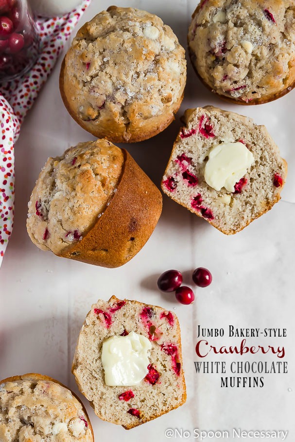 White Chocolate Cranberry Muffins - No Spoon Necessary