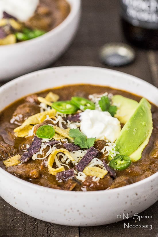 Short rib chili with chocolate black beer - Slow cooker-42