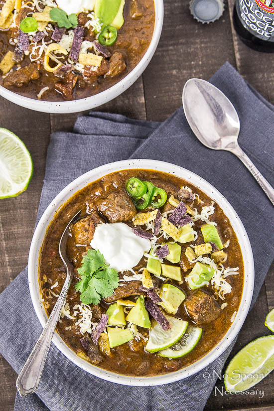 Short Rib Chili with Chocolate Stout - Slow Cooker-98