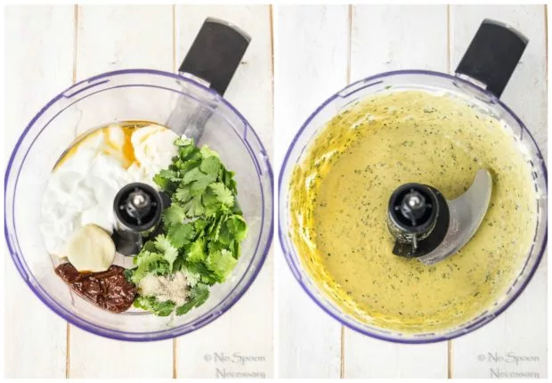 Fajita_Hummus_Crusted_Chicken_Salad - dressing collage