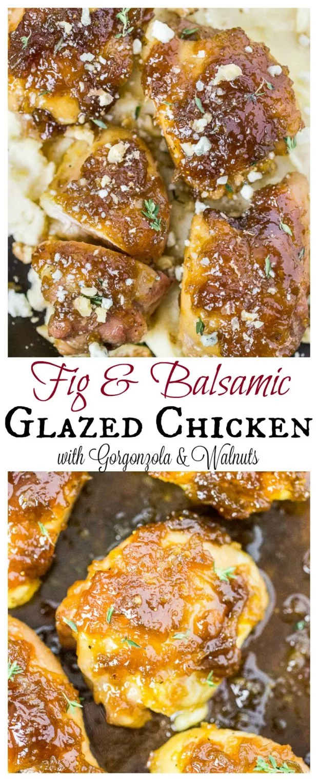 Fig & Balsamic Glazed Chicken Thighs- long pin1