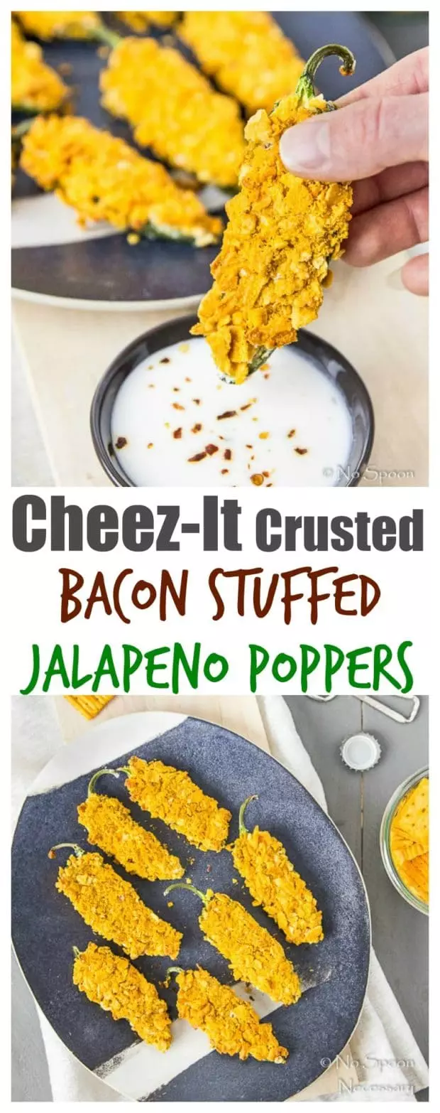 Cheez-It Crusted Bacon Stuffed Jalapeno Poppers- long pin1