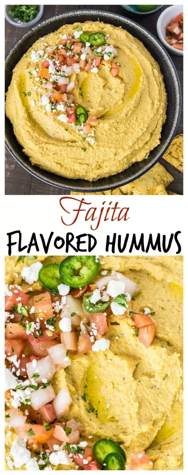 Fajita Flavored Hummus- long pin4