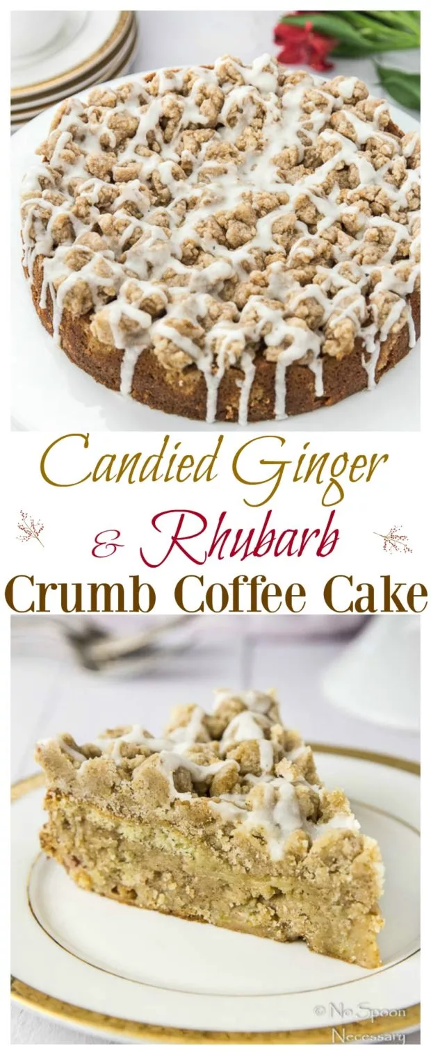 Rhubarb & Candied Ginger Crumb Coffee Cake- long pin3