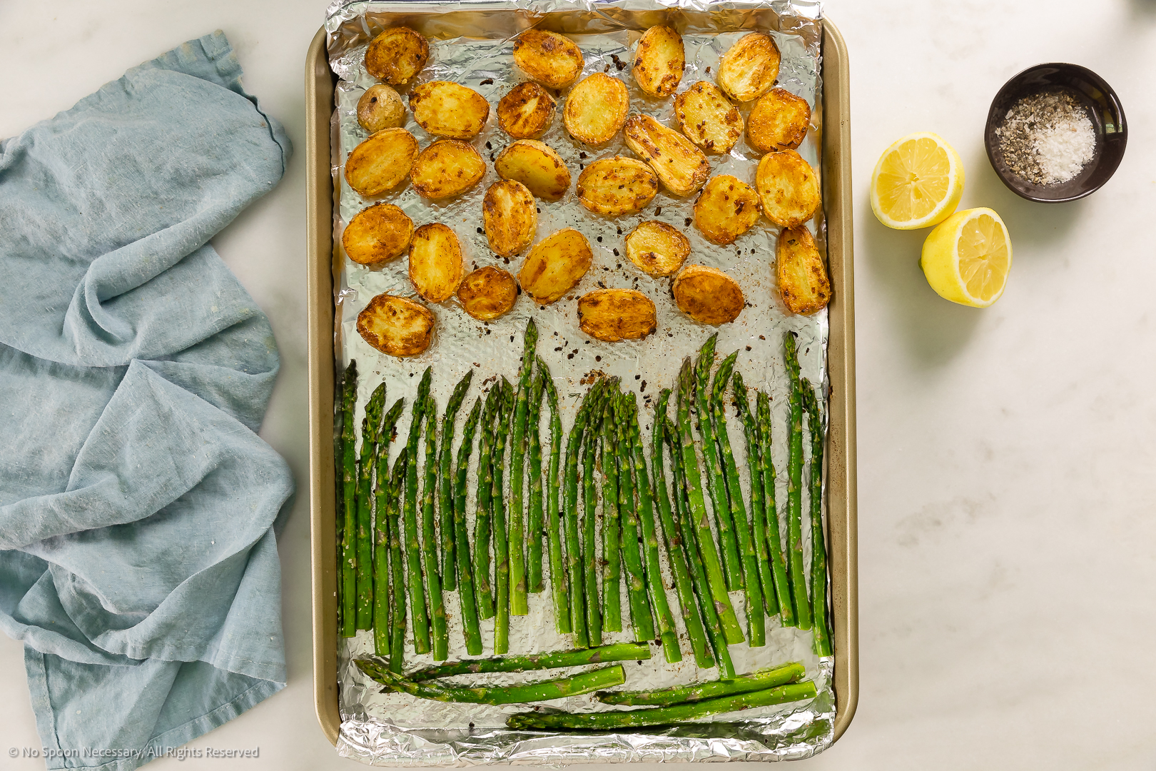 Sheet Pan Lemon Garlic Shrimp and Asparagus - Eat Yourself Skinny