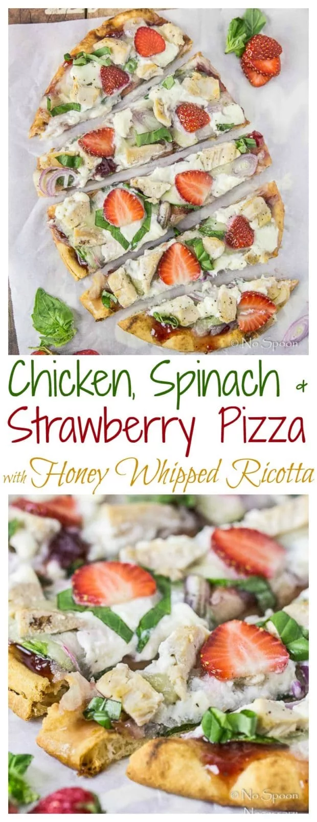 Chicken, Spinach & Strawberry Pizza- long pin1