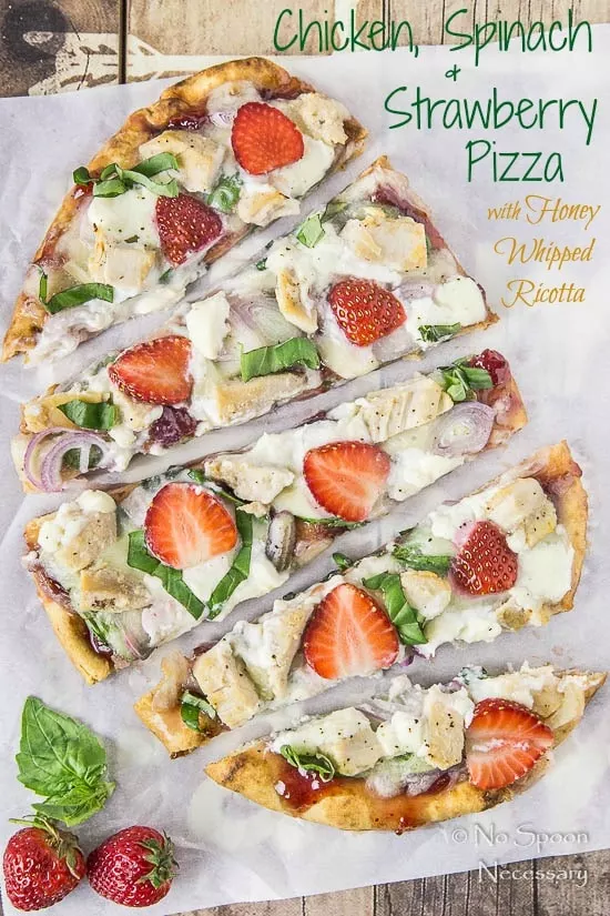 Chicken, Spinach & Strawberry Pizza- short pin1