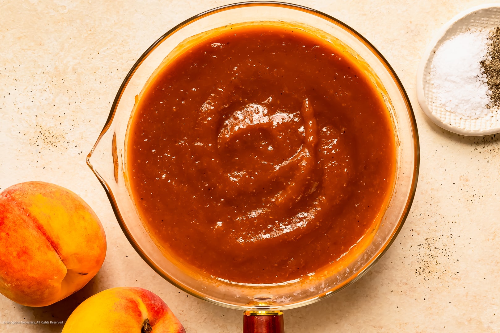 Peach BBQ Sauce Recipe (for Ribs and More!) - No Spoon Necessary