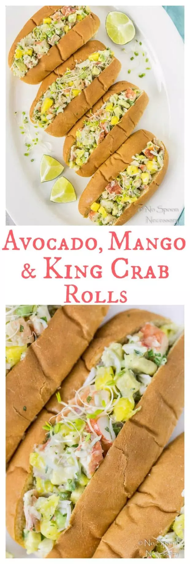 Avocado, Mango & King Crab Rolls-long pin3