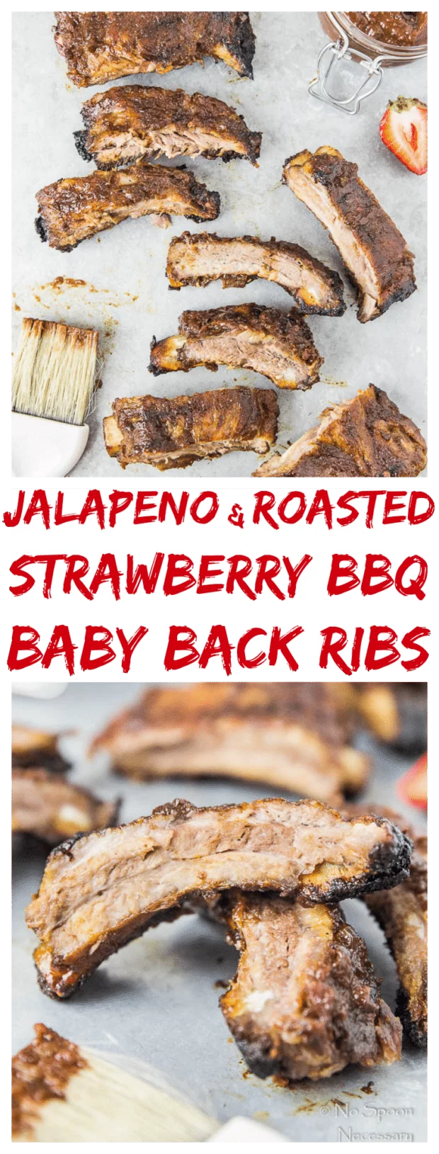 Jalapeno & Roasted Strawberry BBQ Sauce Baby Back Ribs-long pin4