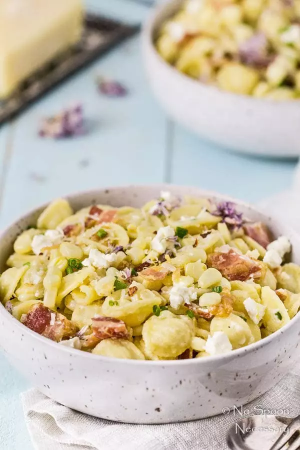 Brown Butter Orecchiette with Bacon, Corn & Goat Cheese-104