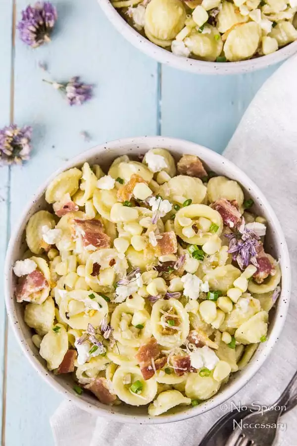 Brown Butter Orecchiette with Bacon, Corn & Goat Cheese-36