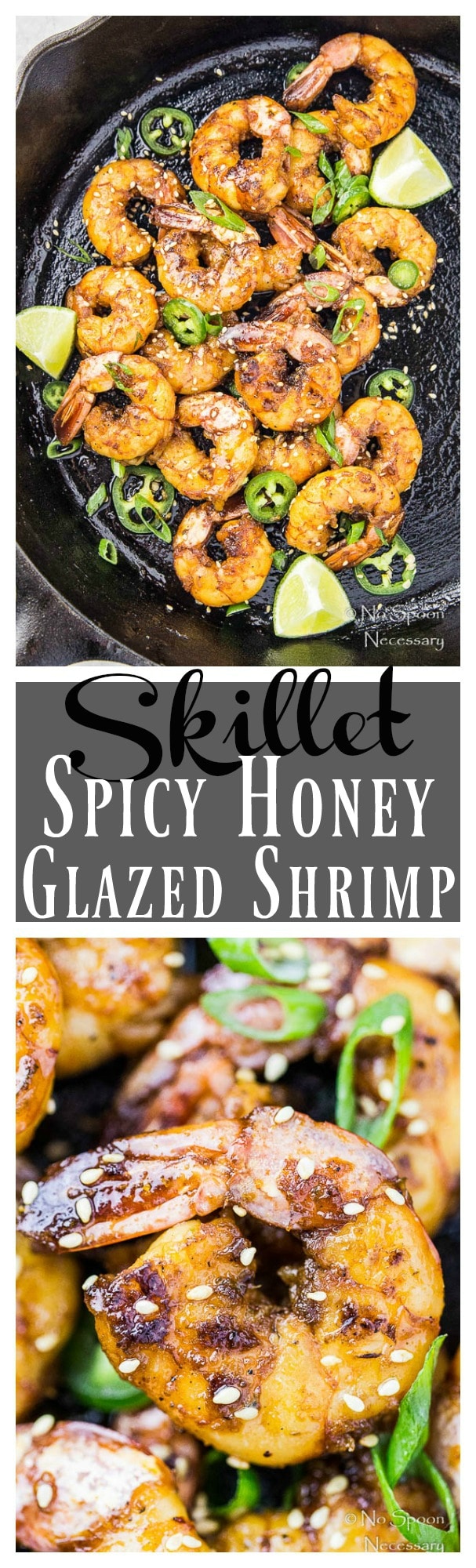 Spicy Honey Glazed Skillet Shrimp