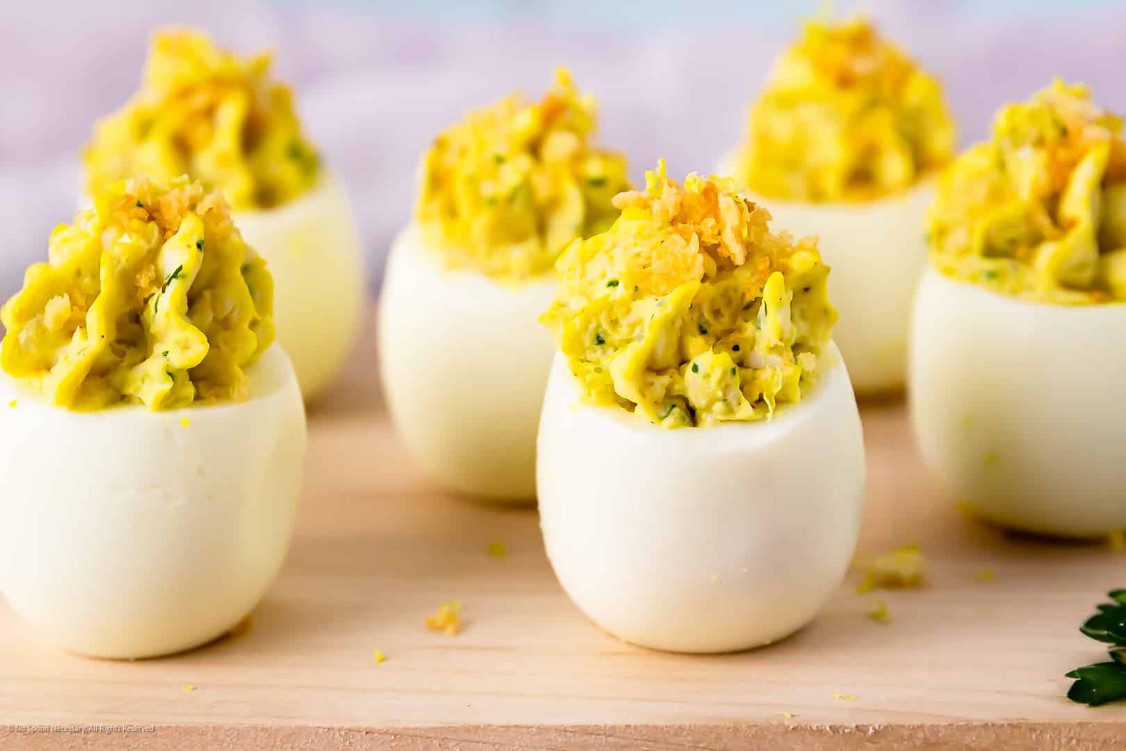 Deviled Eggs with Crabmeat