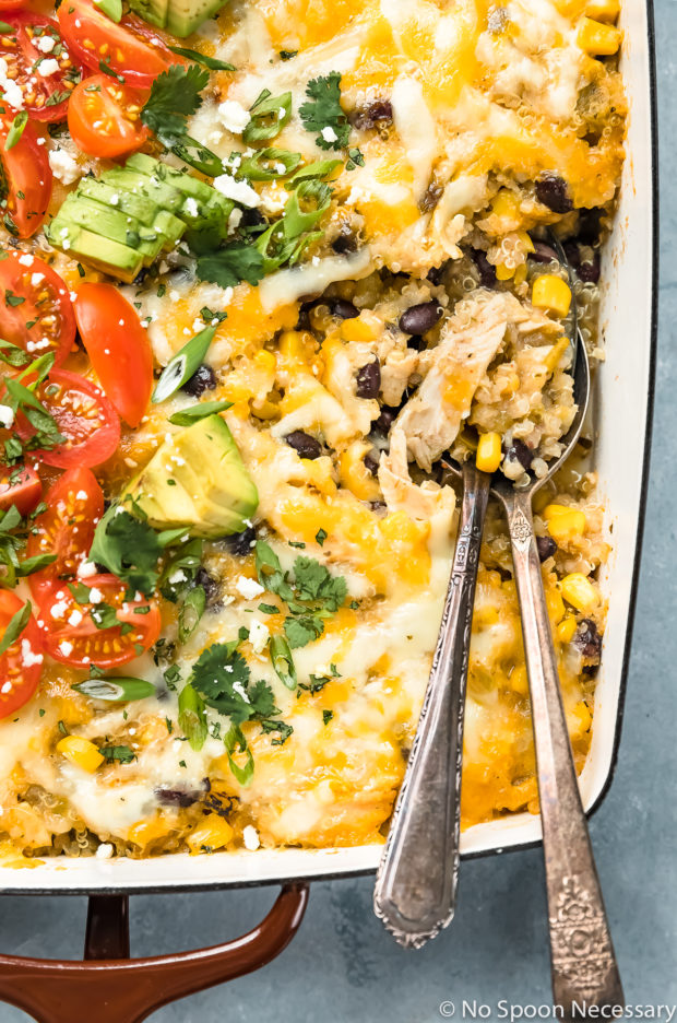 Mexican Chicken Quinoa Casserole - No Spoon Necessary