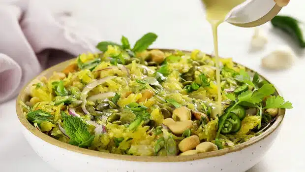 Spaghetti Squash Salad - No Spoon Necessary