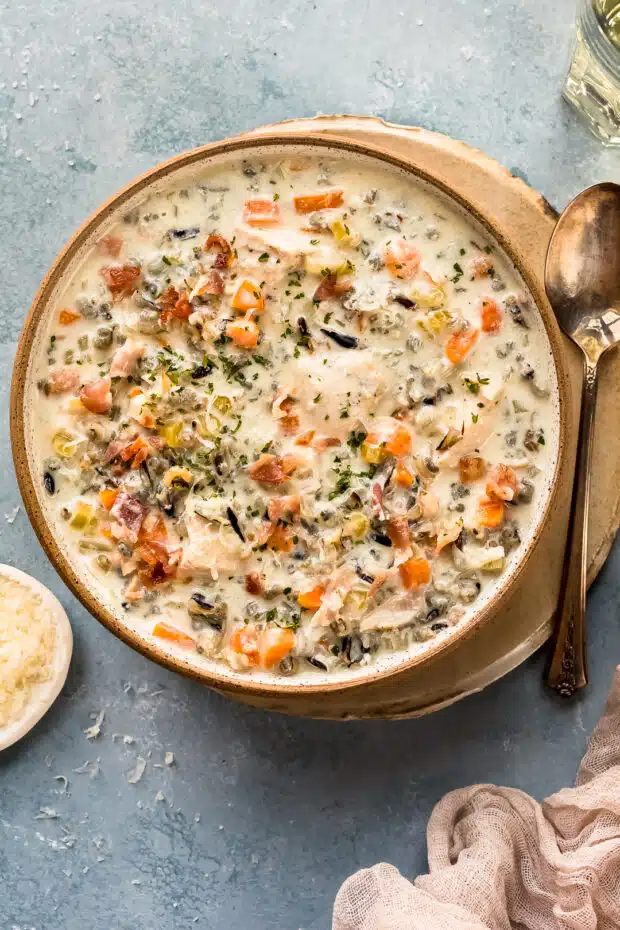 Creamy Chicken and Rice Soup - Recipe Girl