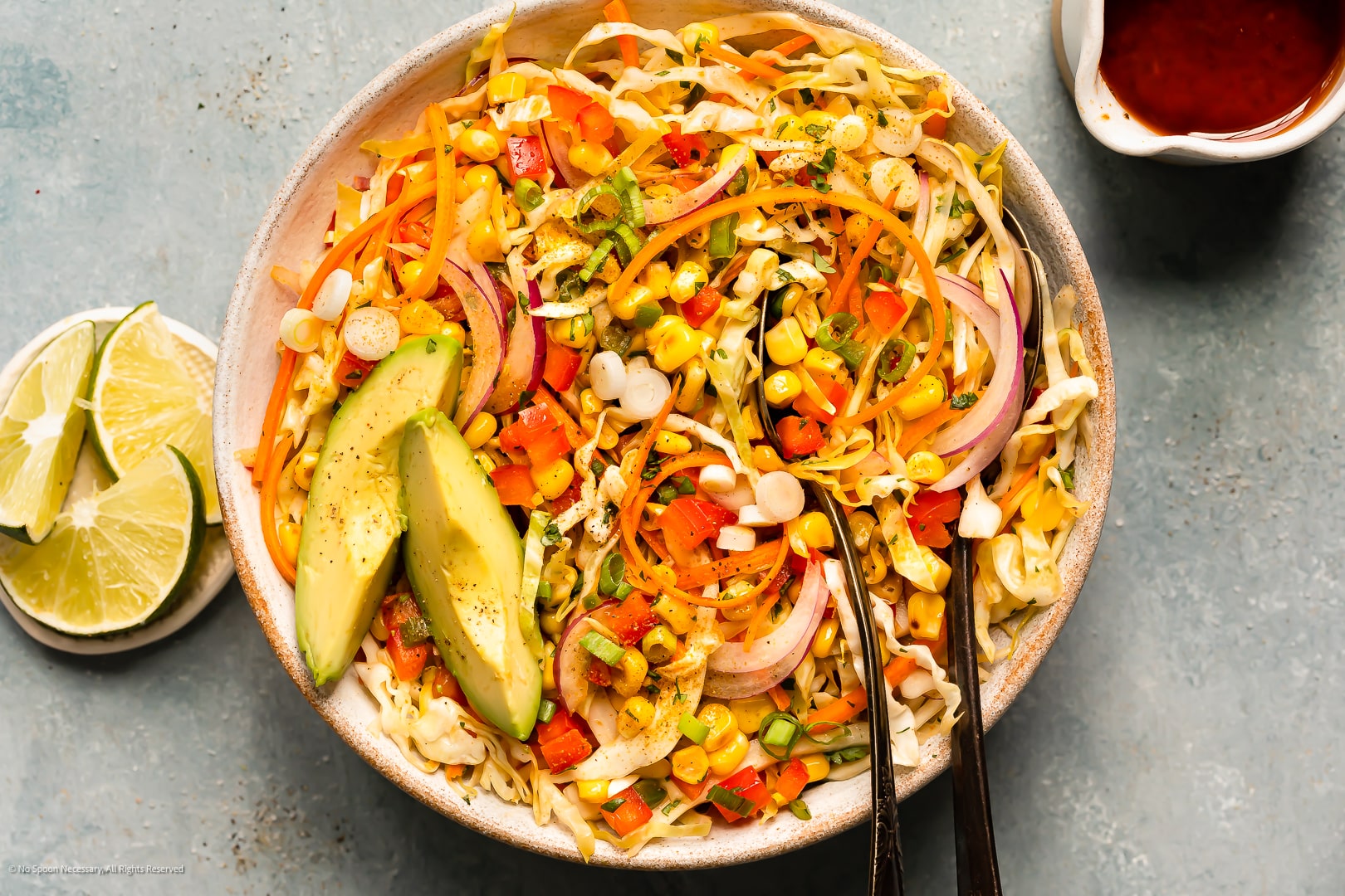 Cilantro Lime Cabbage Salad ⋆ Easy Mexican-Inspired Slaw Salad!