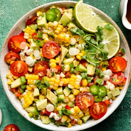 Mexican Avocado Corn Salad - No Spoon Necessary