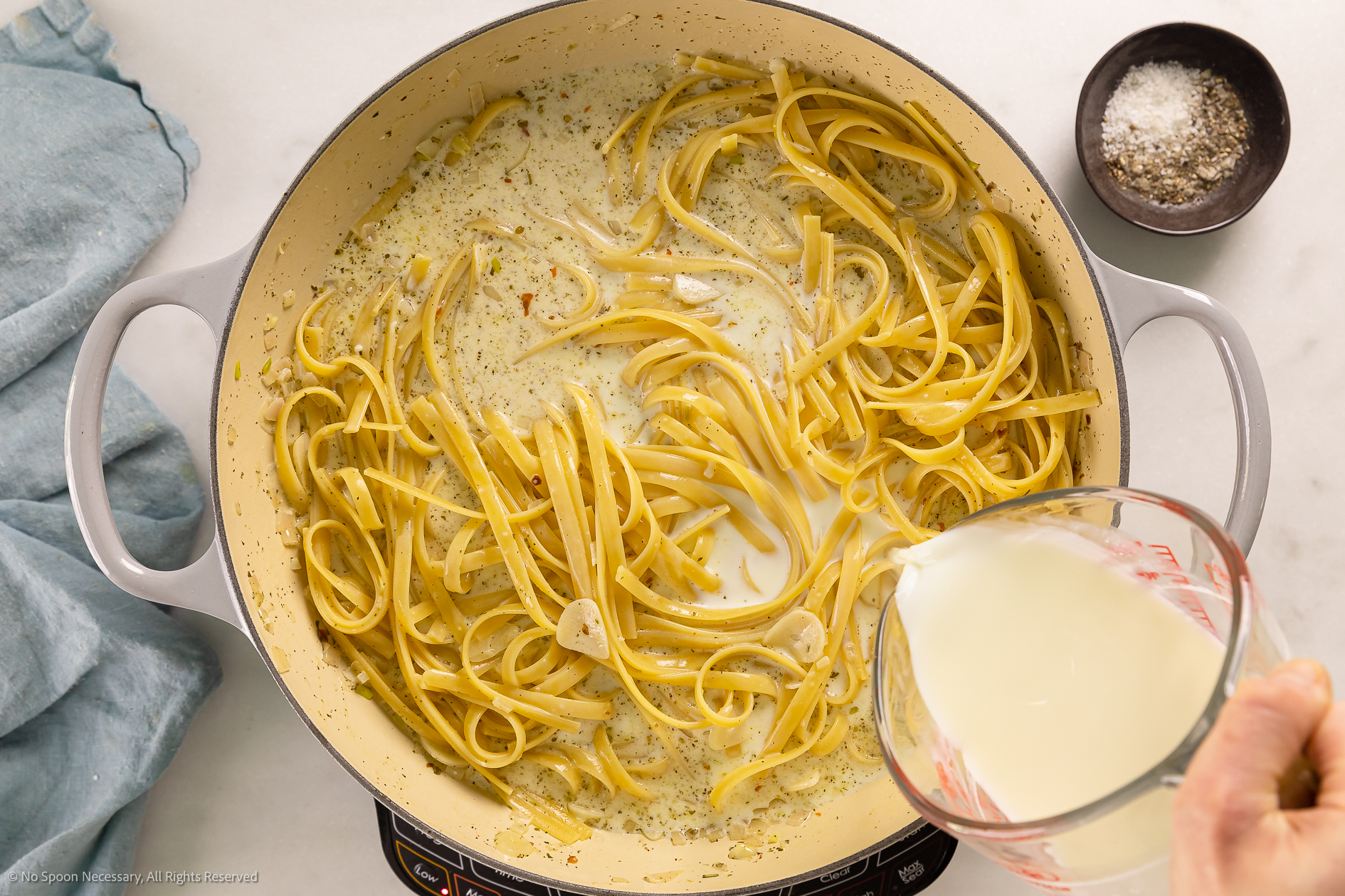 Cream Cheese Pasta (One Pot Recipe!) - No Spoon Necessary