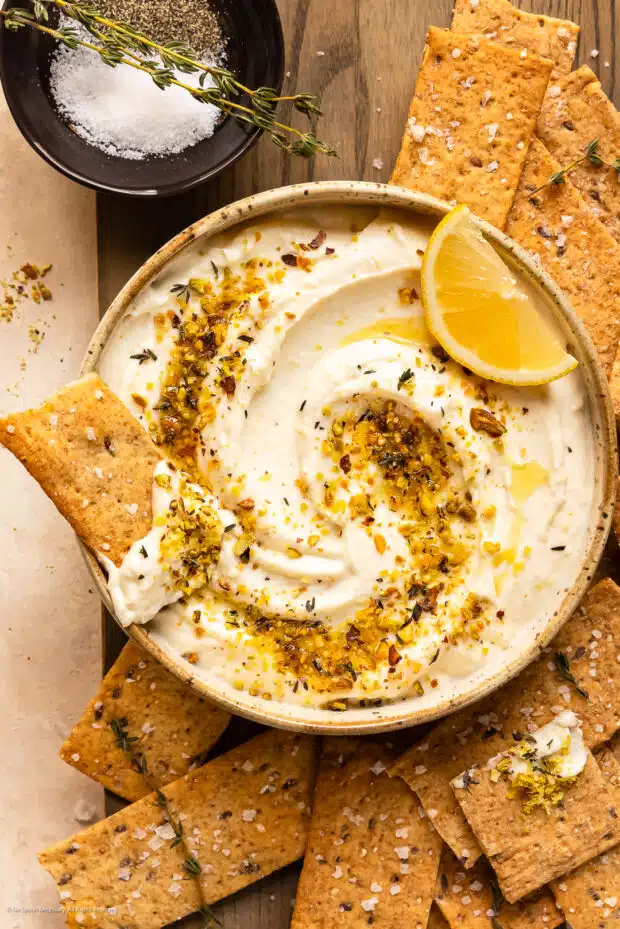 Whipped Ricotta Cheese Dip - No Spoon Necessary